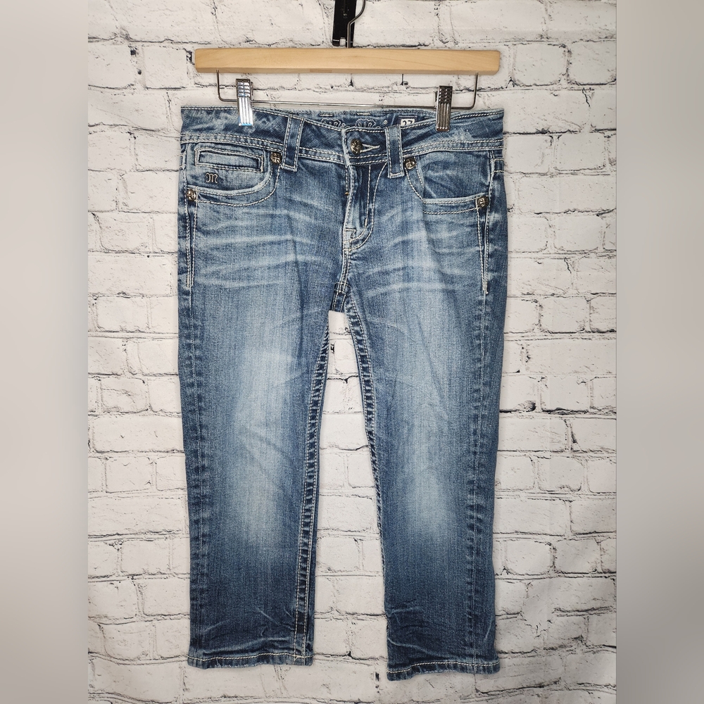 Miss Me Embellished‎ Denim Capri Size 27